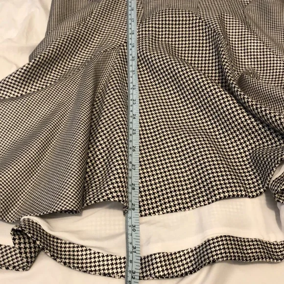 Alexander McQueen Houndstooth Fluted Hem Skirt 44 - Picture 9 of 9